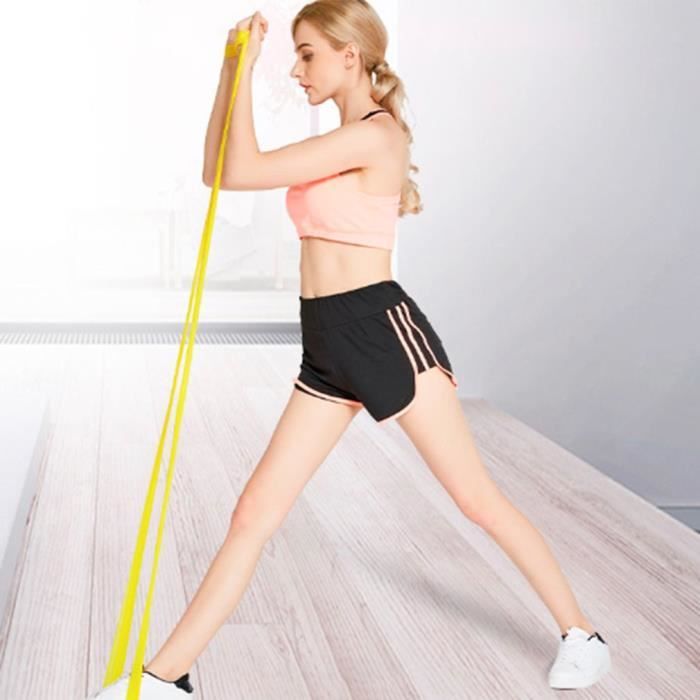 2m Bandes Elastiques de Résistance Fitness pour Musculation Etirement Yoga Pilates