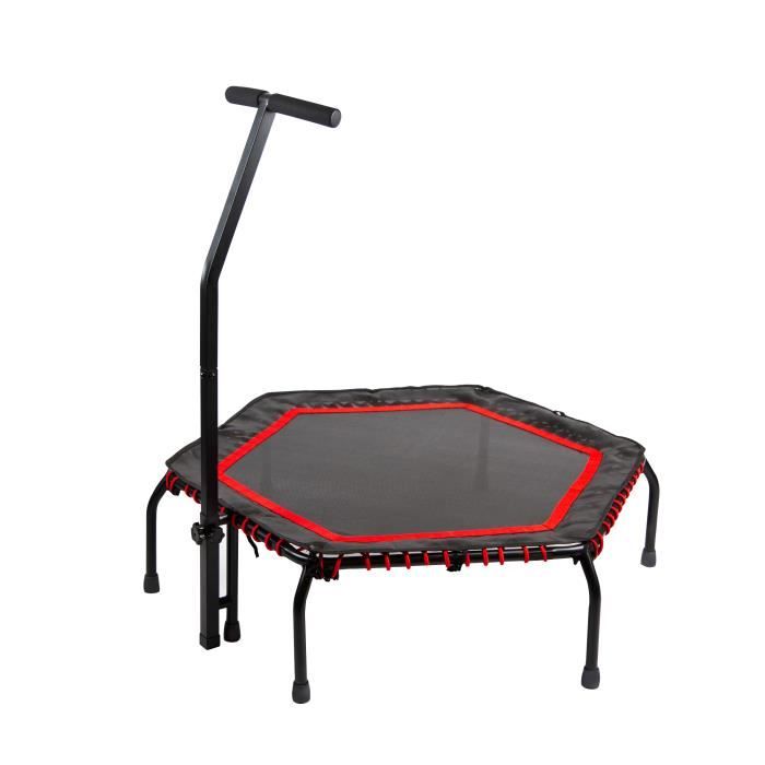Trampoline de fitness Peak Power hexagonal, nombreux types d'entraînement, toile de saut de haute qualité