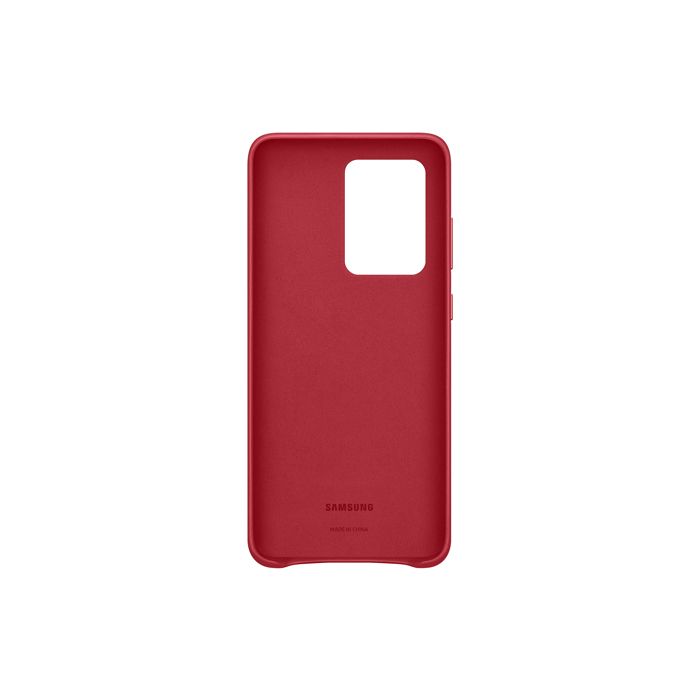 Coque rigide en cuir rouge Samsung pour Galaxy S20 Ultra