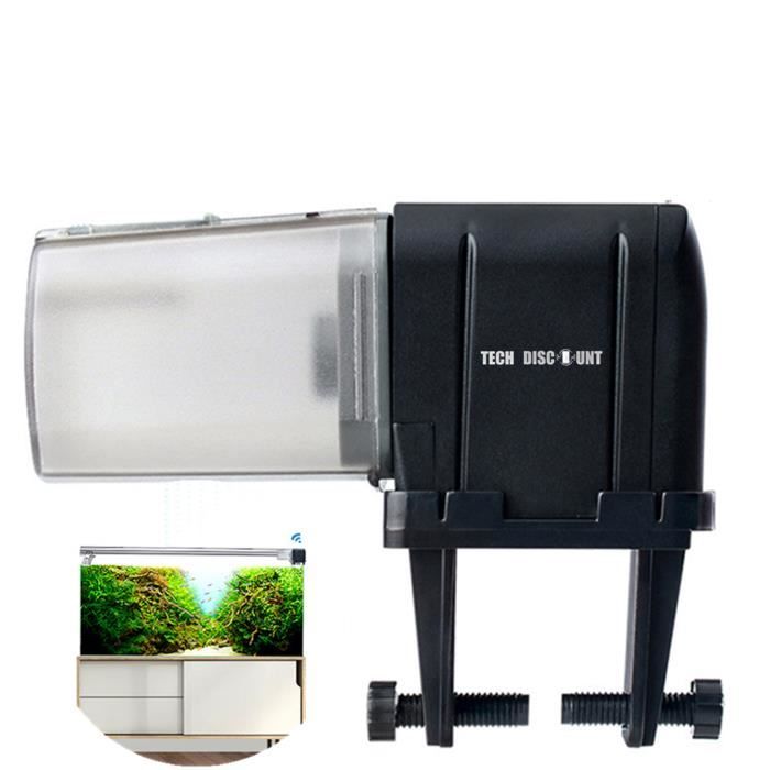 TD® distributeur nourriture pour poisson wifi exterieur combattant automatique aquarium programmable grande capacite fermé pas cher