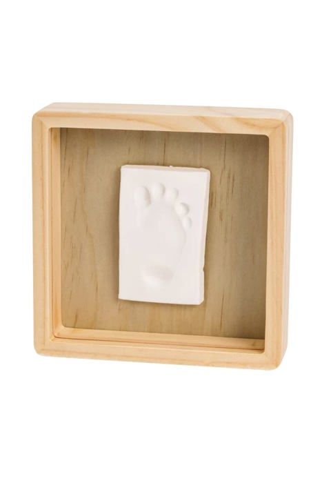 Baby art - 3601092040 - Pure Box Kit Empreintes bebe avec cadre en bois de Pin, Idee cadeau naissance, couleur bois