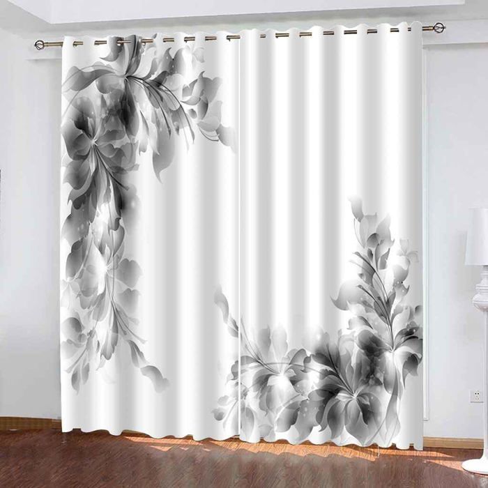 CTQTZ Rideaux Occultants Papillon Fée 140x160 Cm - Lot De 2 Rideaux Isolants Thermiques à Oeillets