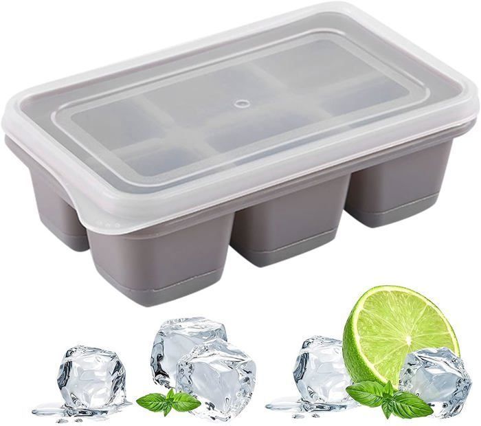 Humbee, Bac à Glaçons Souple En Silicone Avec Couvercle