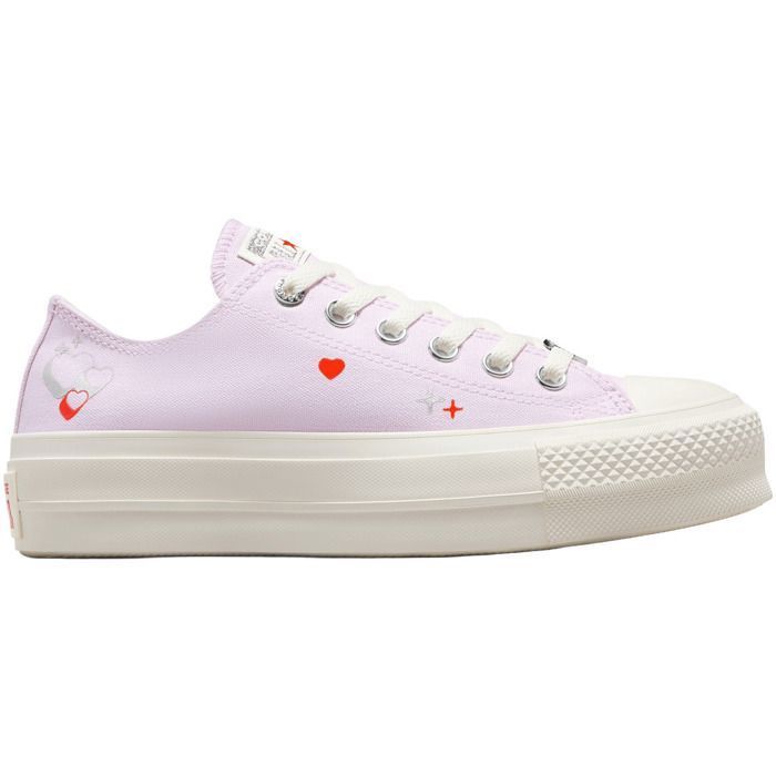 Converse Baskets Converse Chuck Taylor All Star Lift Platform Y2k Heart Blanc Femme
