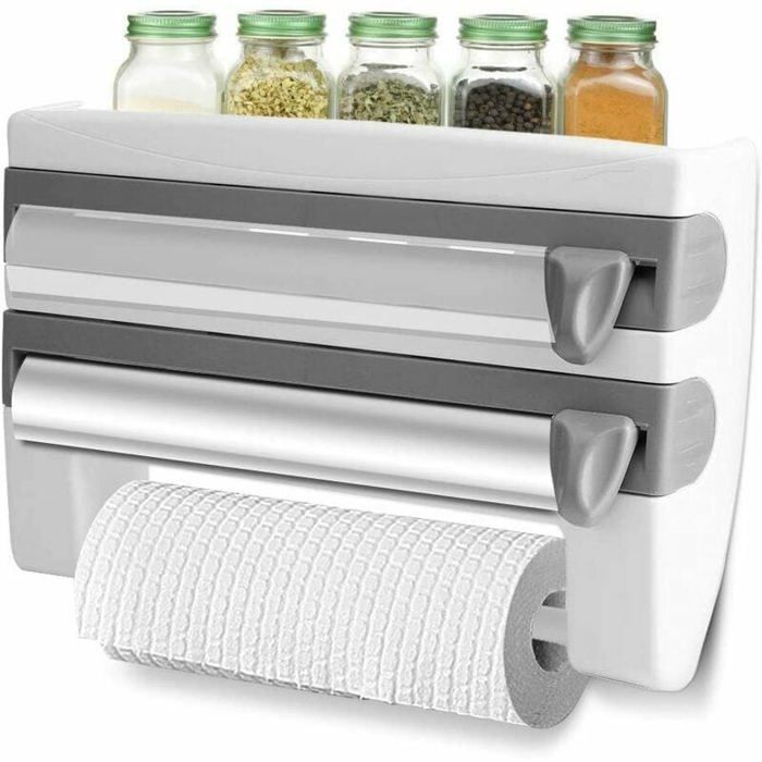 Distributeur de papier - LARGEIGHT - Modèle Largeight - Gris - ABS - 39 x 10 x 24 cm