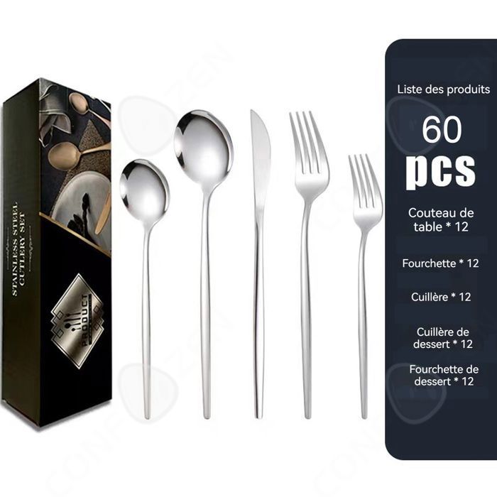 Jeu De Cuillère En Or - Service De Table De Noël En Or, Coffret Cadeau En Acier Inoxydable, Cuillère à Café, - Maison