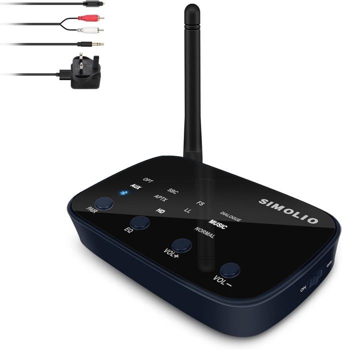 Double Transmetteur Bluetooth AptX Low Latency Pour TV August MR270