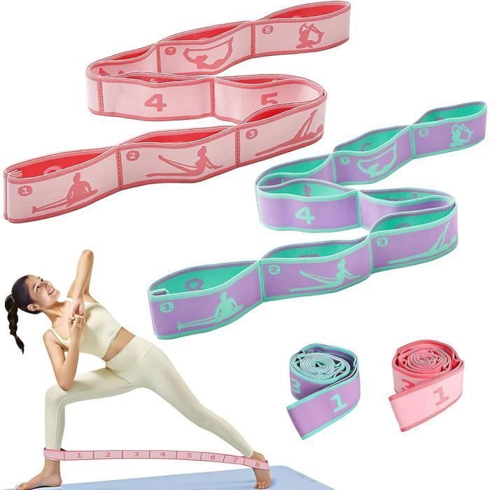Lot De 3 Bandes De Résistance ZHITENG – TPE, 3 Niveaux (2-30 Kg), Pour Musculation, Squat, Yoga, Pilates – Homme/femme