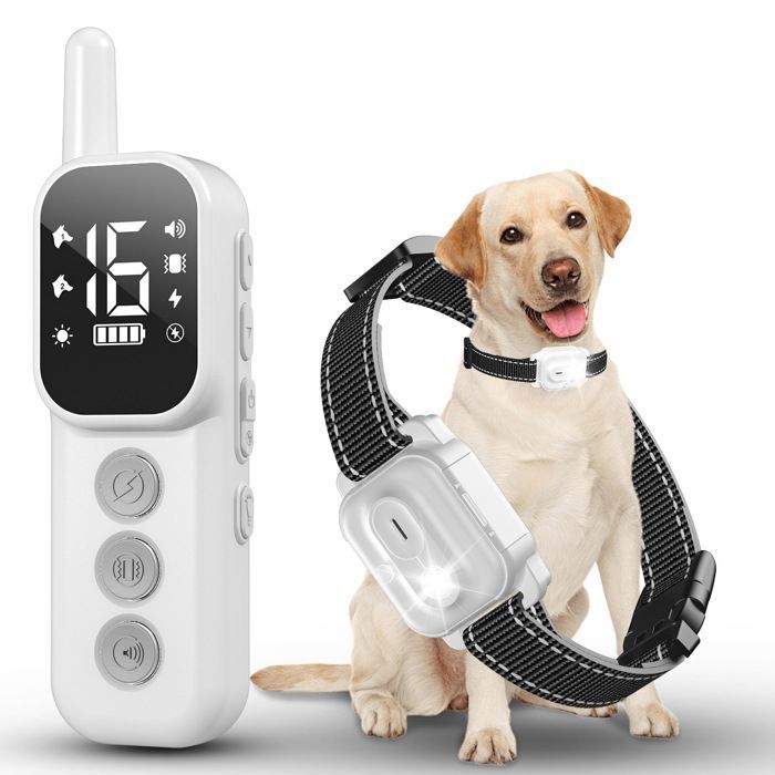 Meilleurs prix pour Collier de dressage pour chien LEYTN Collier anti aboiement étanche rechargeable 1000m avec 4 modes et télécommande