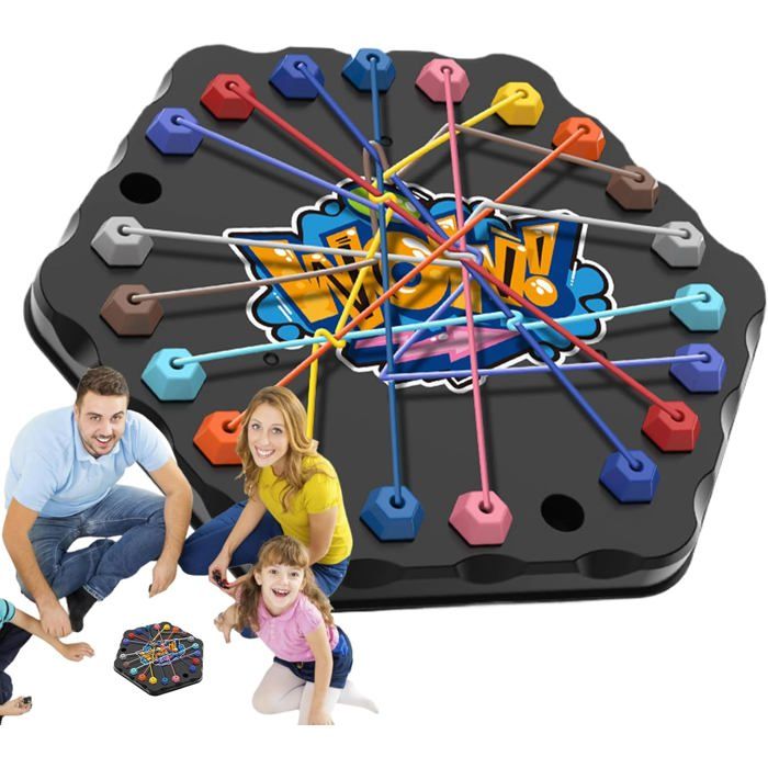 LinamHoz Brainy Knots, jeu de démêlage de corde, puzzle de démêlage de corde Brainy Knots, défi interactif pour tous les âges, rassemblements familiaux, camping LinamHoz Brainy Knots, jeu de démêlage de corde, puzzle de démêlage de corde Brainy Knots, défi interactif pour tous les âges, rassemblements familiaux, camping