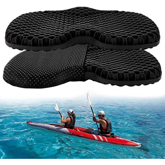 Coussin PVC Pour Kayak - Accessoire Nautique - Vert - 47x35 Cm - Neuf
