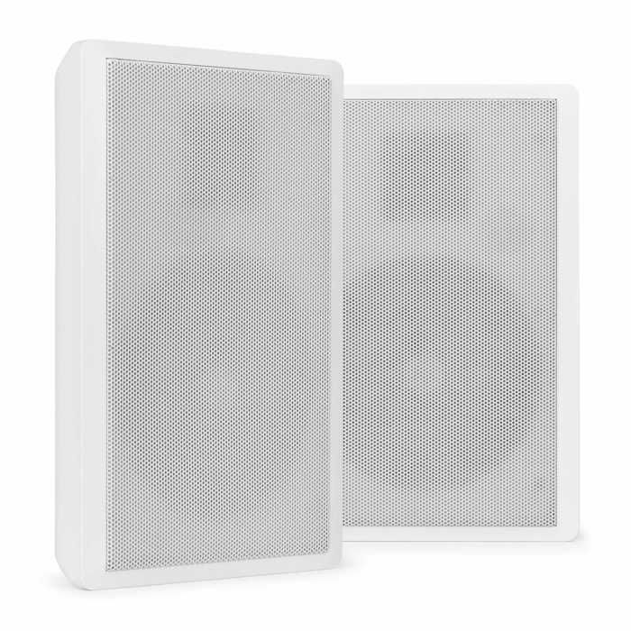 Power Dynamics WSF30W Paire dEnceintes Murales Plates 100V 2 Voies - 10 Watts RMS Woofer 525 Tweeter 1