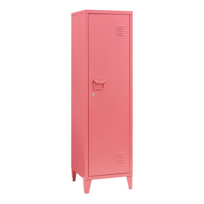 Armoire à casier Kurikka métallique vérouillable 137 x 38 x 38 cm rouge pastèque Armoire à casier Kurikka métallique vérouillable 137 x 38 x 38 cm rouge pastèque