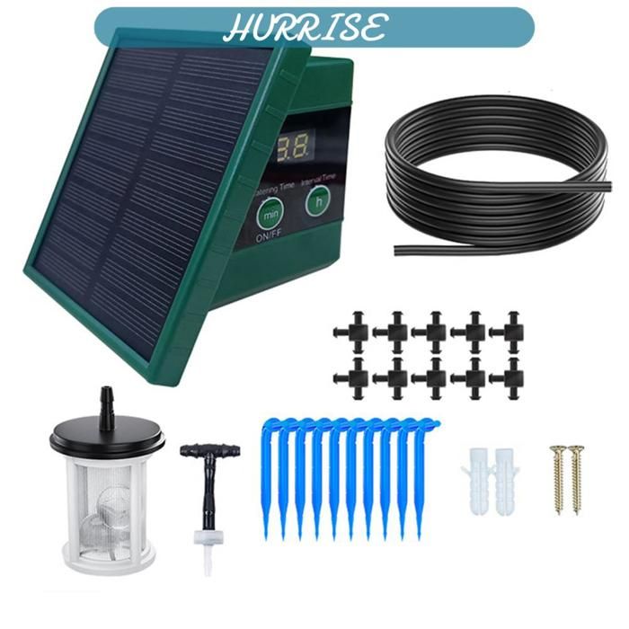 Sonew système dirrigation pour jardin Système Dirrigation Goutte à Goutte Automatique Solaire Dispositifs piscine jardin Vert