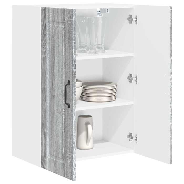 Armoire de cuisine（1 PC) - Placard/Organisateur de cuisine - avec étagère - Gris Sonoma - 60x31x80cm LH8369847