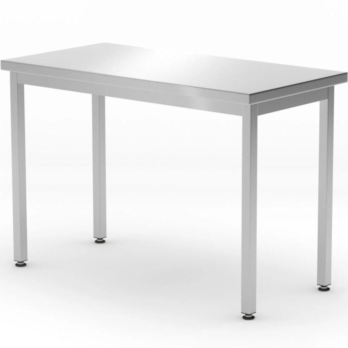 Plan de travail central en acier Budget Line pour cuisine 1000 x 600 x 850 mm - Hendi 817070