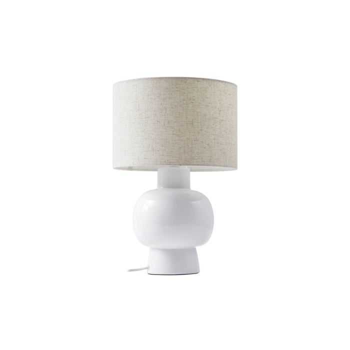 Lampe à poser - Lindby - lampe de chevet - Tissu textile Céramique - blanc Lampe à poser - Lindby - lampe de chevet - Tissu textile Céramique - blanc