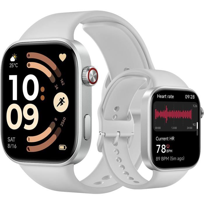 Redmi Watch 6 Montre Connectée AMOLED 2 07 GPS 150+ Modes Sportifs 24 Jours DAutonomie 5ATM Android & iOS Gris