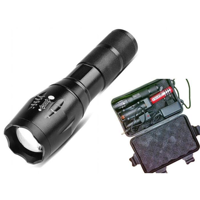 Lampe torche LED tactique ultra-puissante pour les forces de lordre militaires