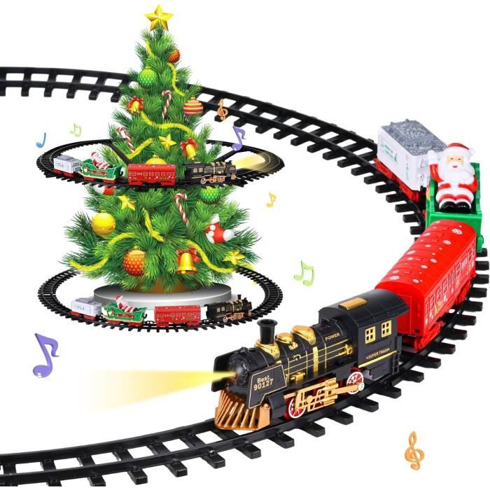 Train de Noël avec son et lumière