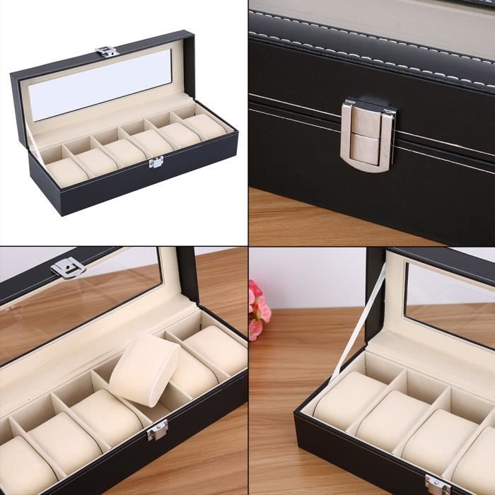 Boîte à Montres Coffret De Rangement Luxe Avec Remontoir Automatique - Protection Élégante Pour Collection De Montres