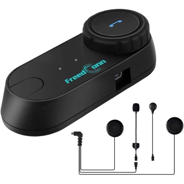 Intercom Moto Bluetooth,Casques Kit Moto Main Libre Ecouteur Bluetooth/Oreillette  Anti Bruit Casque Communication Système - Cdiscount Auto