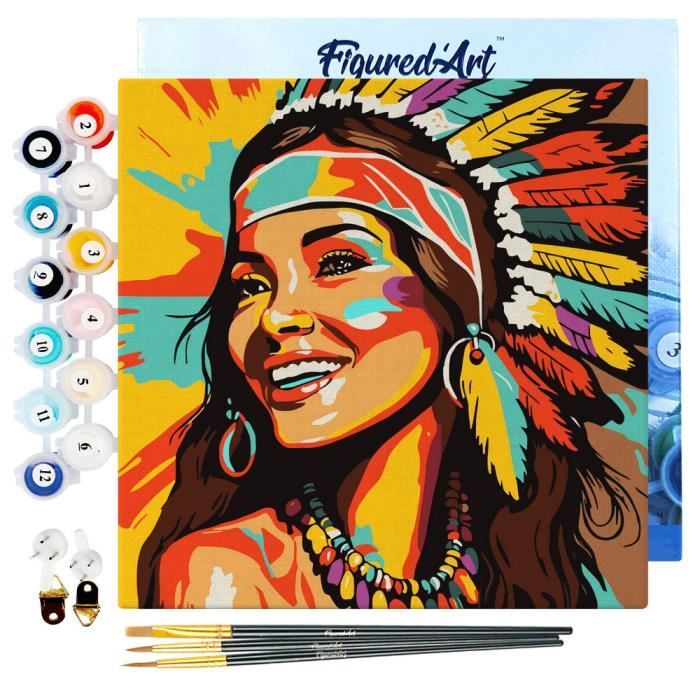 Figured'Art Mini Peinture par Numéro Adulte 20x20cm avec cadre Flamant Rose Abstrait Pop Art - Petit Format Kit de Loisir Créatif DIY Numéro d'Art Complet Figured'Art Mini Peinture par Numéro Adulte 20x20cm avec cadre Flamant Rose Abstrait Pop Art - Petit Format Kit de Loisir Créatif DIY Numéro d'Art Complet