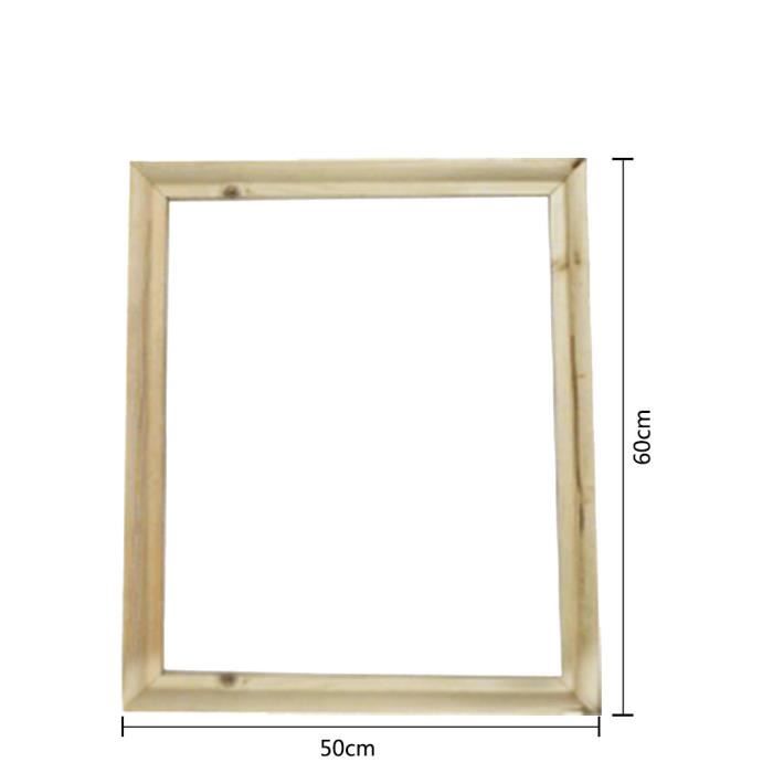 Luxury-uk Utilisé dans diverses façons Cadre en bois blanc blanc de panneau de peinture de toile de planche de dessin pour des peintures acryliques dhuile acrylique dartiste Couleur : L 