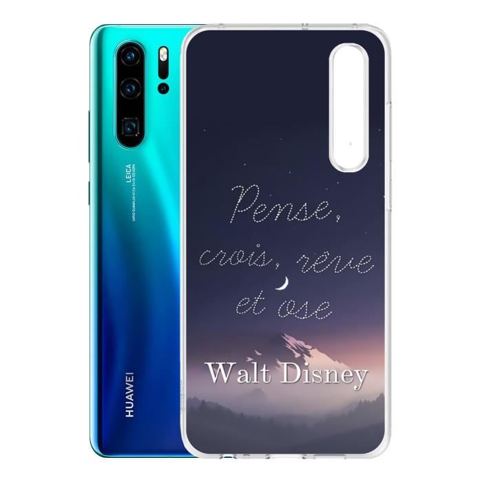 Coque Huawei P30 - Disney Citation Pense Crois Reve - Cdiscount ...