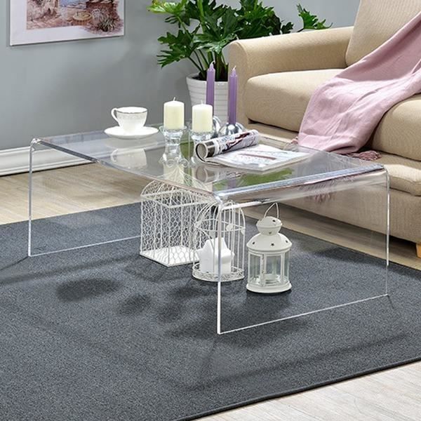 Table Basse Effett Verre Acrylique Transparent Table Basse