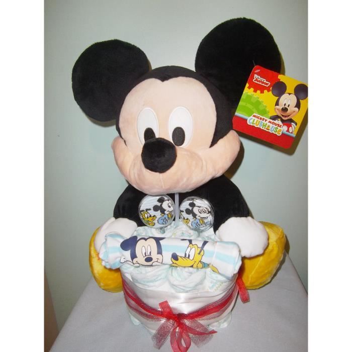 Gateau De Couches Mickey Geant Cdiscount Puericulture Eveil Bebe
