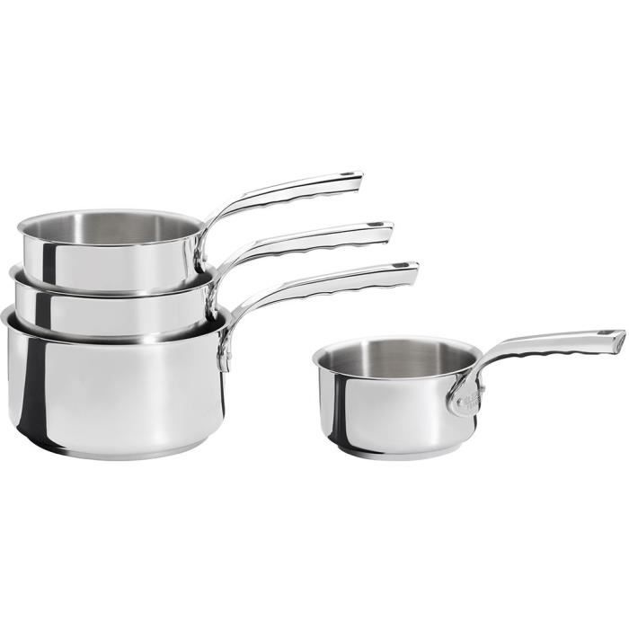 DE BUYER Set de 4 casseroles Milady Diamètre 14 à 20 cm Cdiscount