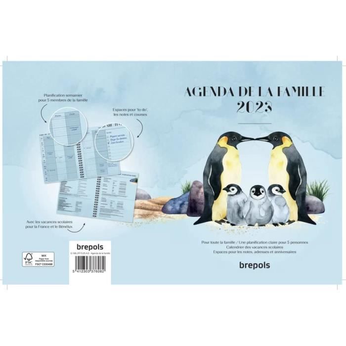 Stock Bureau - EXACOMPTA Agenda De Bureau Visuel Horizons 20 Eden 15 X 21 Cm Semainier Janvier à Décembre - Gris Foncé