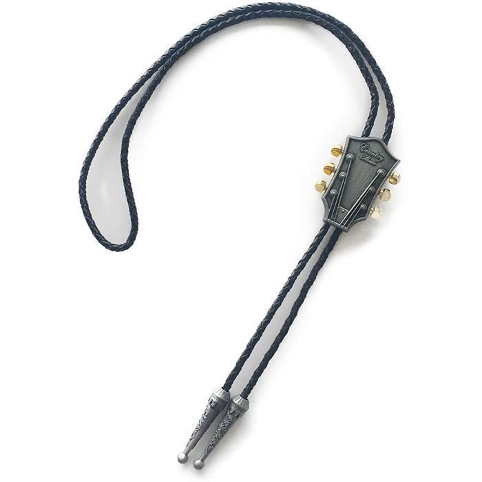 MODE COUNTRY MUSIC Guitar Western Cowboy Rodeo Bolo Cravate Bola