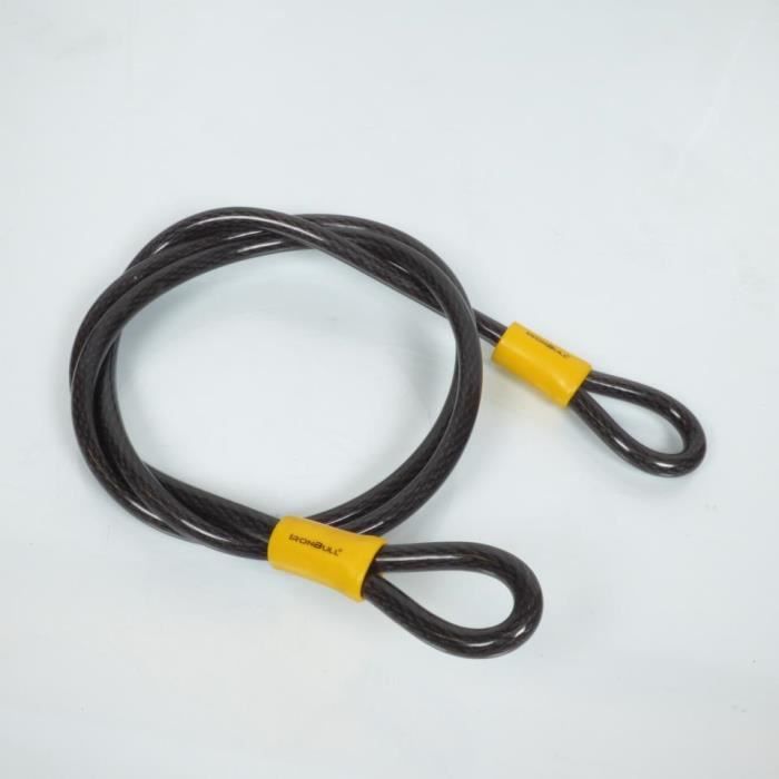 Antivol Spirale Vélo Michelin 180 Cm X 10 Mm – Câble Acier Tressé + Support, Clés Incluses, Protection Pratique Quotidienne