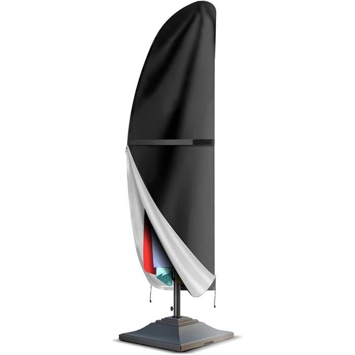 Housse De Protection Pour Parasol Déporté - Imperméable, Anti-UV Et Coupe-vent, Taille 240x57/57cm