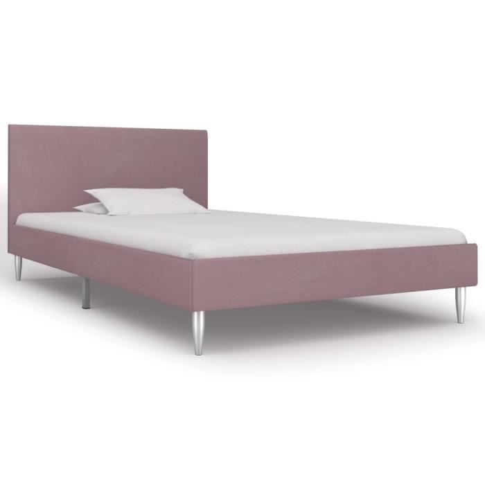 Chambre Fille Chic Lit Vieux Rose Simple 90 200 Cm Design Cosy Romantique Sommier A Lattes Inclus Pied En Fer Durable Achat Vente Lit Complet Structure De Lit