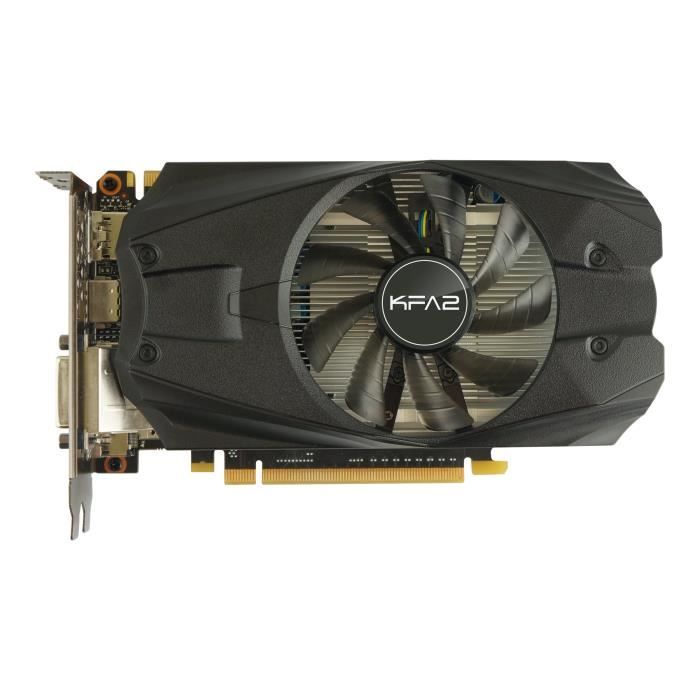 Galax GeForce GTX 950 OC Carte graphique GF GTX 950 2 Go GDDR5 PCIe 3.0 x16 DVI HDMI 3 x DisplayPort Cdiscount Informatique