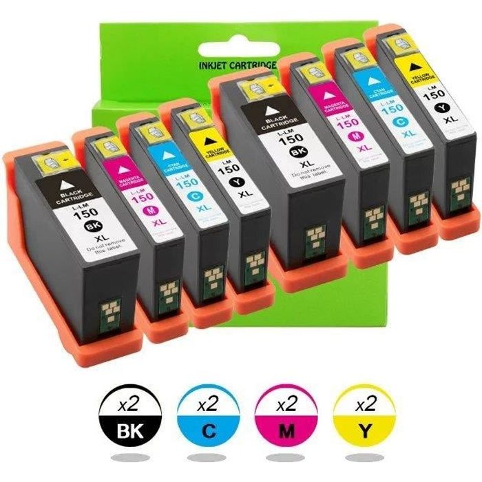 4 Compatibili 150XL Cartucce D'inchiostro Per Lexmark S315 S415