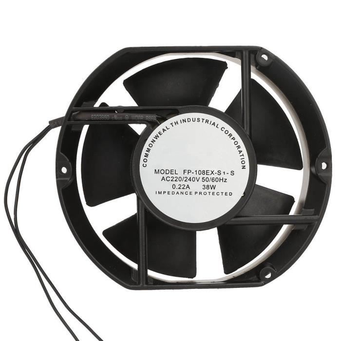 Ventilateur axial AC basse énergie AC220V ventilateur axial ovale cheminée anti-corrosion à plus grand volume dair