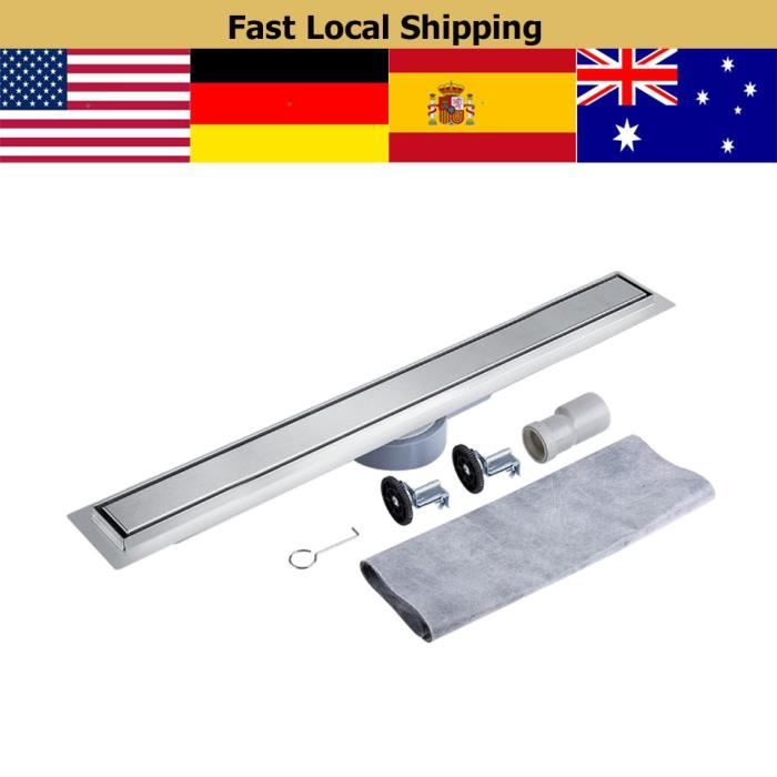 Drain de douche linéaire 103 cm acier inoxydable caniveau de douche 02