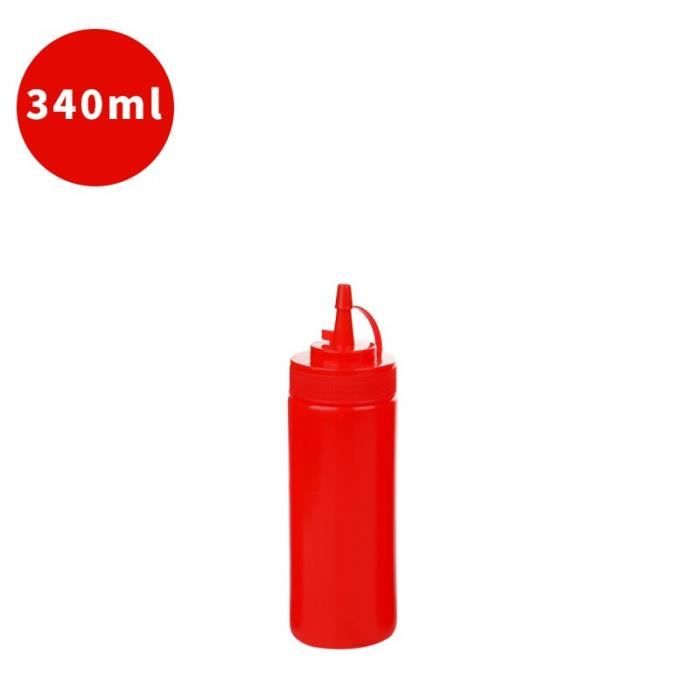 Bouteilles à Presser FIFO Pour Condiments - Lot De 3 - 591 Ml - Valve Basse - Rotation Aliments - Certifié NSF