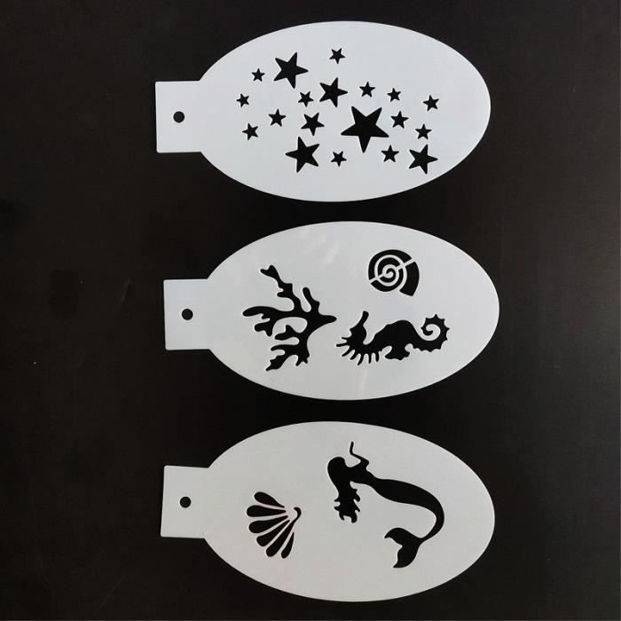 30Pcs Pochoirs De Dessin En Plastique Pour Enfants Évider Modèle De