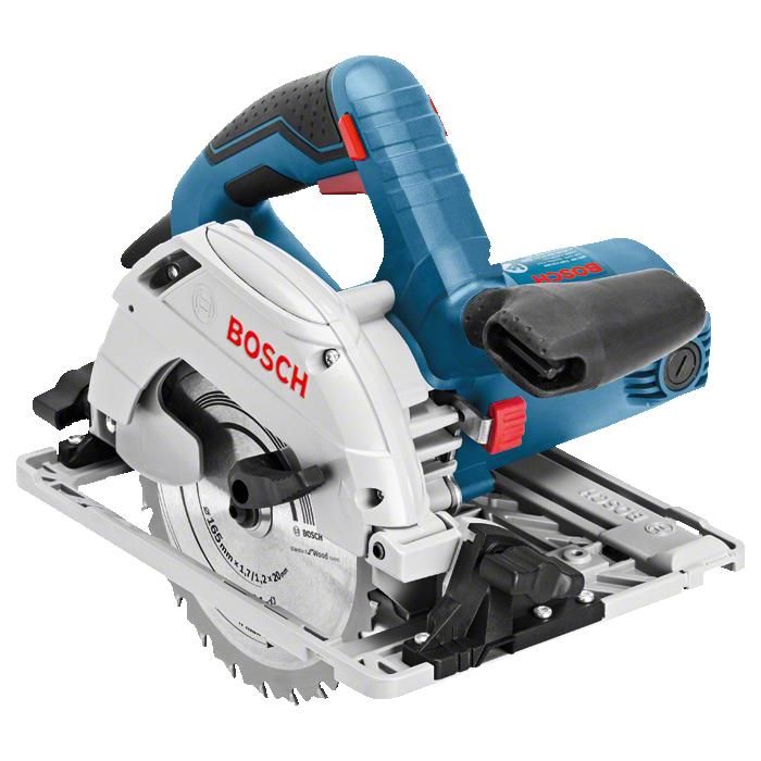 Scies circulaires avec frein électronique intégré BOSCH GKS 55 + GCE 0 601 682 101 - vue 2