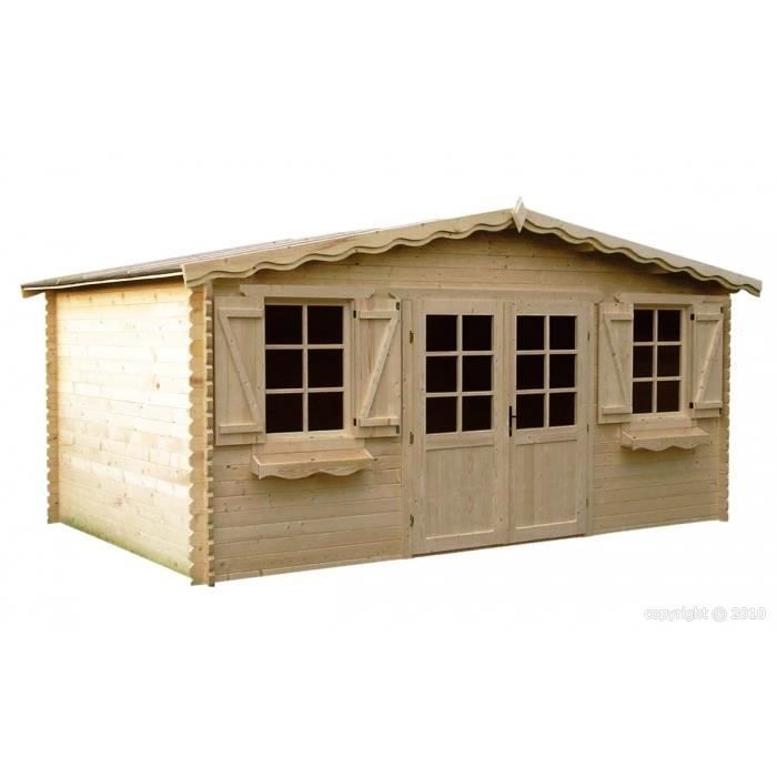 Abri De Jardin Bois 22m2 Ep 34mm Achat Vente Abri Jardin