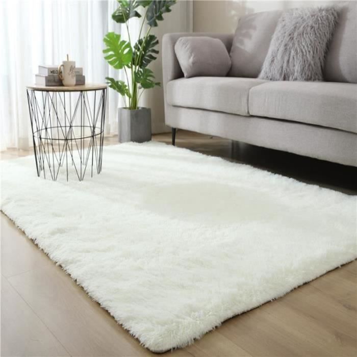 Tapis Shaggy 160x230 Cm - Doux Et Moelleux - Pour Salon/Chambre - Antidérapant