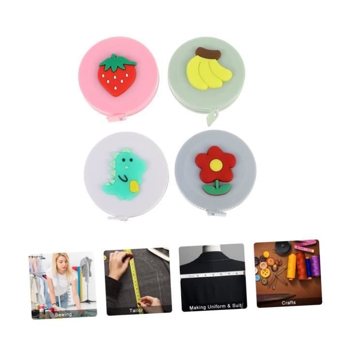 AJW-Ensemble De Ruban à Mesurer 4x Mini Ruban à Mesurer Rétractable