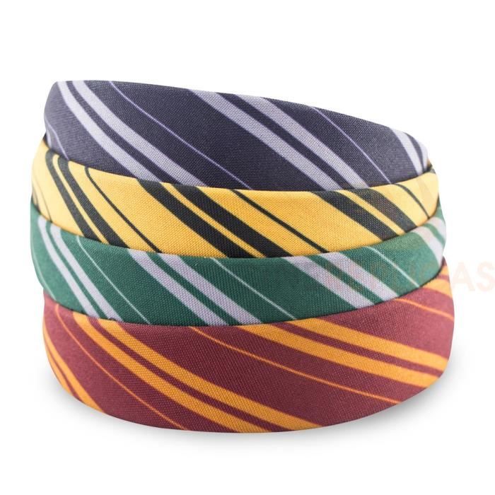 Harry Potter pack 4 serretêtes aux couleurs de Gryffondor, Serpentard, Poufsouffle, Serdaigle