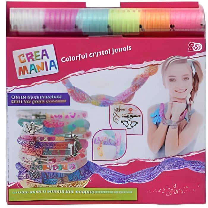 Coffret créatif - CREAMANIA - Bracelets fous - 680 perles colorées ...