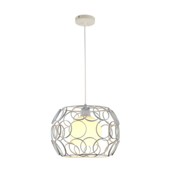 culot E27 Suspension moderne en m/étal 30/ cm blanc 30/ cm